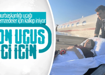 Hatay’da bacakları ampute edilen İnci, cumhurbaşkanlığı uçağı ile Ankara’ya sevk edildi