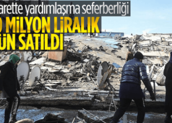 E-Seferberlik kapsamında depremzedeler için 370 milyon liralık ürün satıldı
