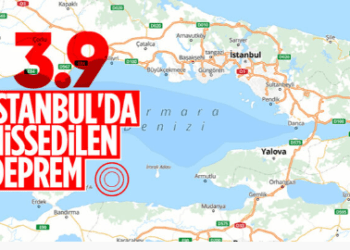 Marmara Denizi açıklarında 3.9 büyüklüğünde deprem meydana geldi. Sarsıntı İstanbul ve Bursa’da da hissedildi.