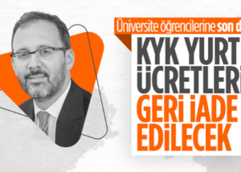 Gençlik ve Spor Bakanı Muharrem Kasapoğlu duyurdu: KYK yurt ücretleri iade edilecek