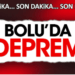 Bolu’da deprem
