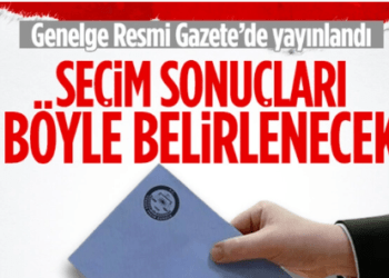 Seçim sonuçlarının belirlenmesinde uygulanacak usul ve esaslar belirlendi