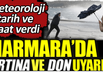 Marmara’da fırtına ve don uyarısı! Meteoroloji tarih ve saat verdi