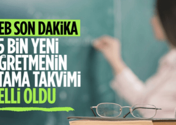 45 bin yeni öğretmen ataması için tarihler belli oldu