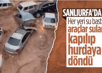 Şanlıurfa’da sağanak yağış sele döndü! Araçlar ve insanlar sürüklendi