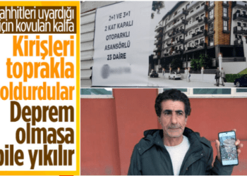 Kocaeli’de inşaatın kalfası şikayet etti! Kirişlerin toprakla doldurulduğu ortaya çıktı…