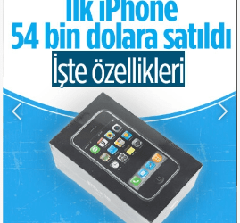 Özellikleri şimdi şaka gibi geliyor! Kutusu açılmamış ilk iPhone 54 bin dolara satıldı