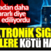 Sigaradan daha zararlı diye tercih ediliyordu. Elektronik sigara içenlere kötü haber