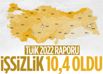 İşsizlik oranı geçen yıl yüzde 10,4 seviyesinde gerçekleşti