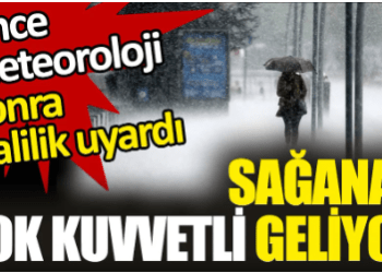 Önce meteoroloji sonra valilik uyardı. Sağanak çok kuvvetli geliyor