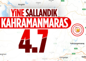 Kahramanmaraş sallandı! Göksun’da 4.7 büyüklüğünde bir deprem daha…