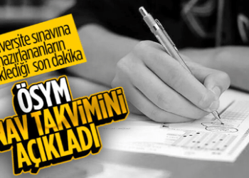 ÖSYM açıkladı! YKS 17-18 Haziran’da yapılacak