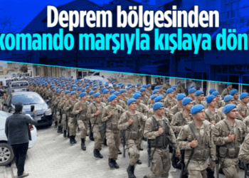 Hatay’da görev yapan 2 bin 700 asker komando marşıyla kentten ayrıldı