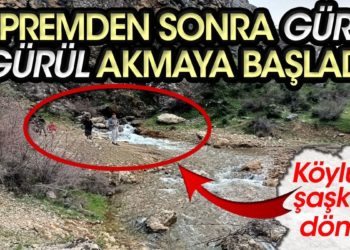 Köylüler şaşkına döndü! Depremden sonra gürül gürül akmaya başladı