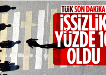 İşsizlik oranı yüzde 10 seviyesinde gerçekleşti
