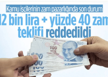 Kamu işçileri için yeni zam teklifi