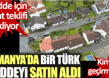 Almanya’da bir Türk caddeyi satın aldı. Kimseyi geçirmiyor