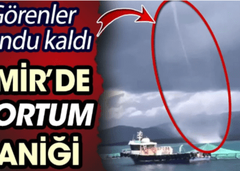 Görenler dondu kaldı. İzmir’de hortum paniği
