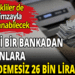 Önemli bir bankadan çalışanlara geri ödemesiz 26 bin lira!
