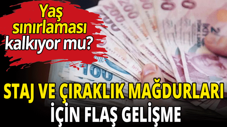 Staj ve çıraklık mağdurları ile ilgili flaş gelişme