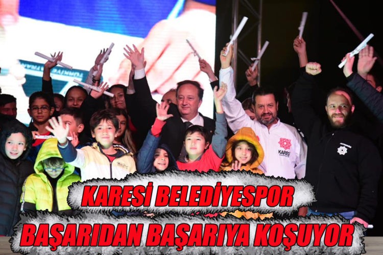 KARESİ BELEDİYESPOR BAŞARIDAN BAŞARIYA KOŞUYOR