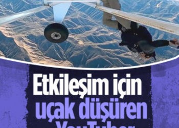 ABD’li YouTuber, etkileşim için uçak düşürdü