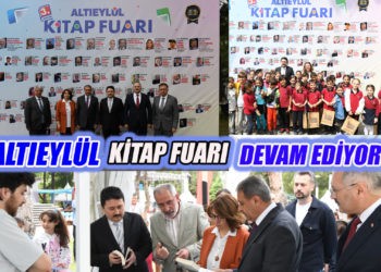 ALTIEYLÜL KİTAP FUARI YAZARLARIN VE OKURLARIN KATILIMIYLA DEVAM EDİYOR