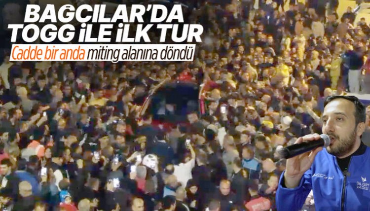 Bağcılar’da taksiciler, TOGG konvoyu oluşturdu