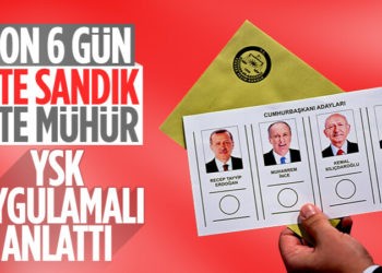 YSK temsili oy kullanma kabini kurdu! Oy verme süreci anlatıldı
