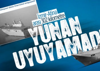 Yunan basını, İzmir’e giden TCG Anadolu’yu takip ediyor