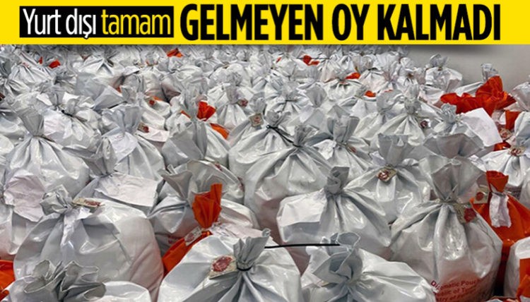 Yurt dışından Ankara’ya getirilen oylar ATO Congresium’a ulaştı