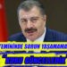 Sağlık Bakanı Fahrettin Koca, basın mensuplarının karşısına geçti