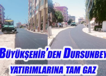 -Büyükşehir, Dursunbey caddelerini konfora kavuşturuyor