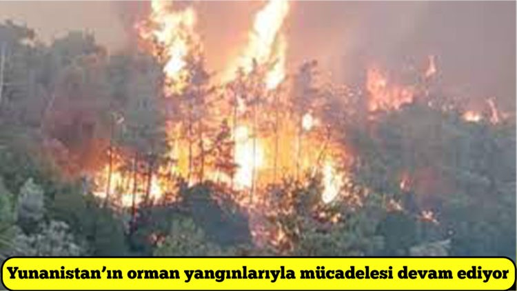 Rodos’taki yangın 6 gündür devam ediyor