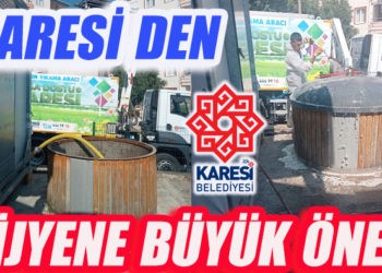 ÇÖP KONTEYNIRLARI DEZENFEKTE EDİLİYOR