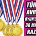 Türkiye, 3. Avrupa Oyunları’nda 38 madalya kazanarak 9. oldu