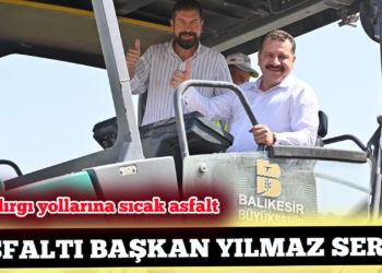 Sındırgı yollarına sıcak asfalt