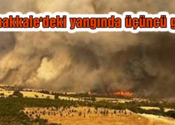 Çanakkale’deki yangında üçüncü gün