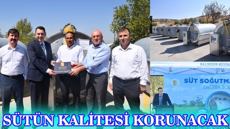 Süt Şehri Balıkesir’de üreticiye soğutma tankı desteği