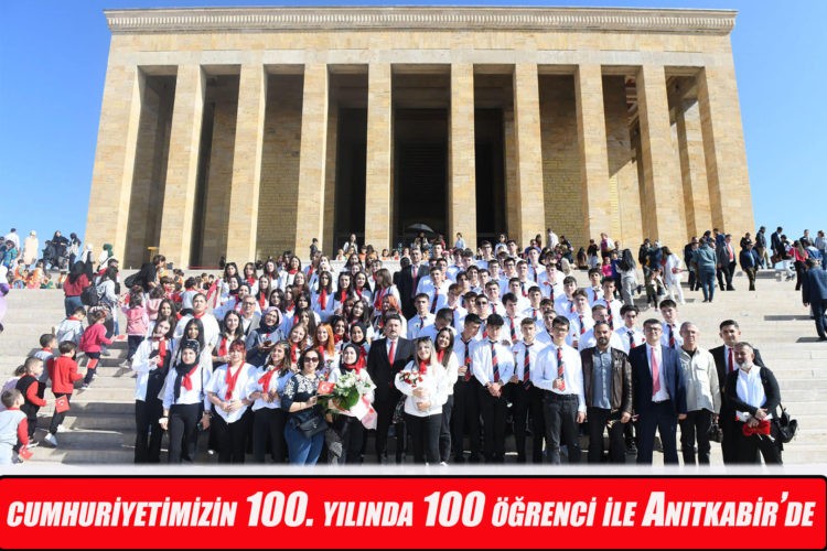 Altıeylül Cumhuriyetimizin 100. yılında 100 öğrenci ile Anıtkabir’de