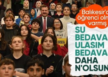 Balıkesir Büyükşehir Belediyesi’nin öğrencilerin yüzünü güldüren uygulamaları