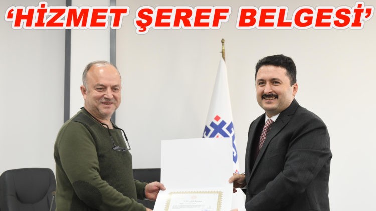 EĞİTİM NEFERLERİNE ‘HİZMET ŞEREF BELGESİ’