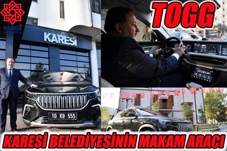 TOGG KARESİ BELEDİYESİ’NİN MAKAM ARACI OLDU