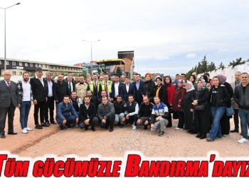Büyükşehir Bandırma’nın araç trafiğini rahatlatıyor