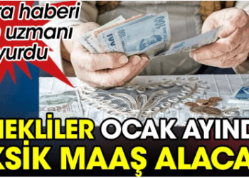 Milyonlarca emekli Ocak’ta eksik maaş alacak. Kara haberi işin uzmanı duyurdu