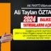 ÖZTAYLAN, BALIKESİR YATIRIMLARINI AÇIKLADI