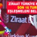 ZİRAAT TÜRKİYE KUPASI SON 16 TURU EŞLEŞMELERİ BELLİ OLDU