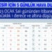 BALIKESİR İÇİN 5 GÜNLÜK HAVA DURUMU
