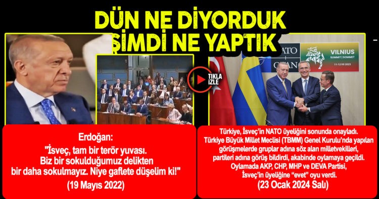 DÜN İSVEÇ TERÖRİST BUGÜN NATOYA GİRMELİ!