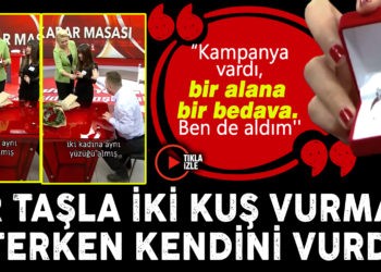 BİR TAŞLA İKİ KUŞ VURMAK İSTERKEN KENDİNİ VURDU